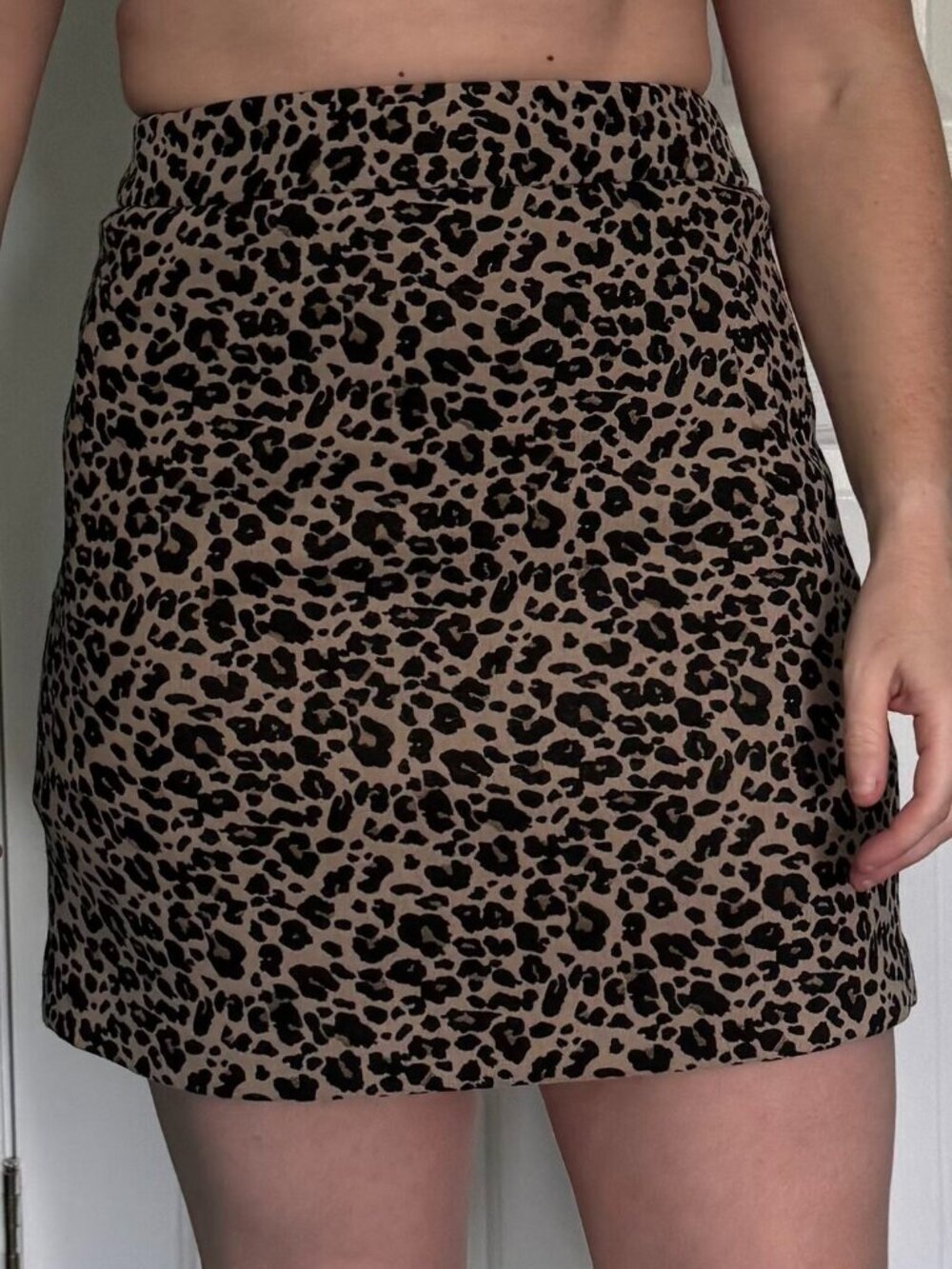 LOFT Cheetah Print Mini Skirt
